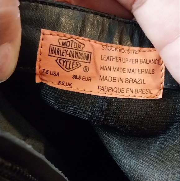 Vintage Harley-Davidson flame chunky high heel ankle boots - Picture 11 of 13